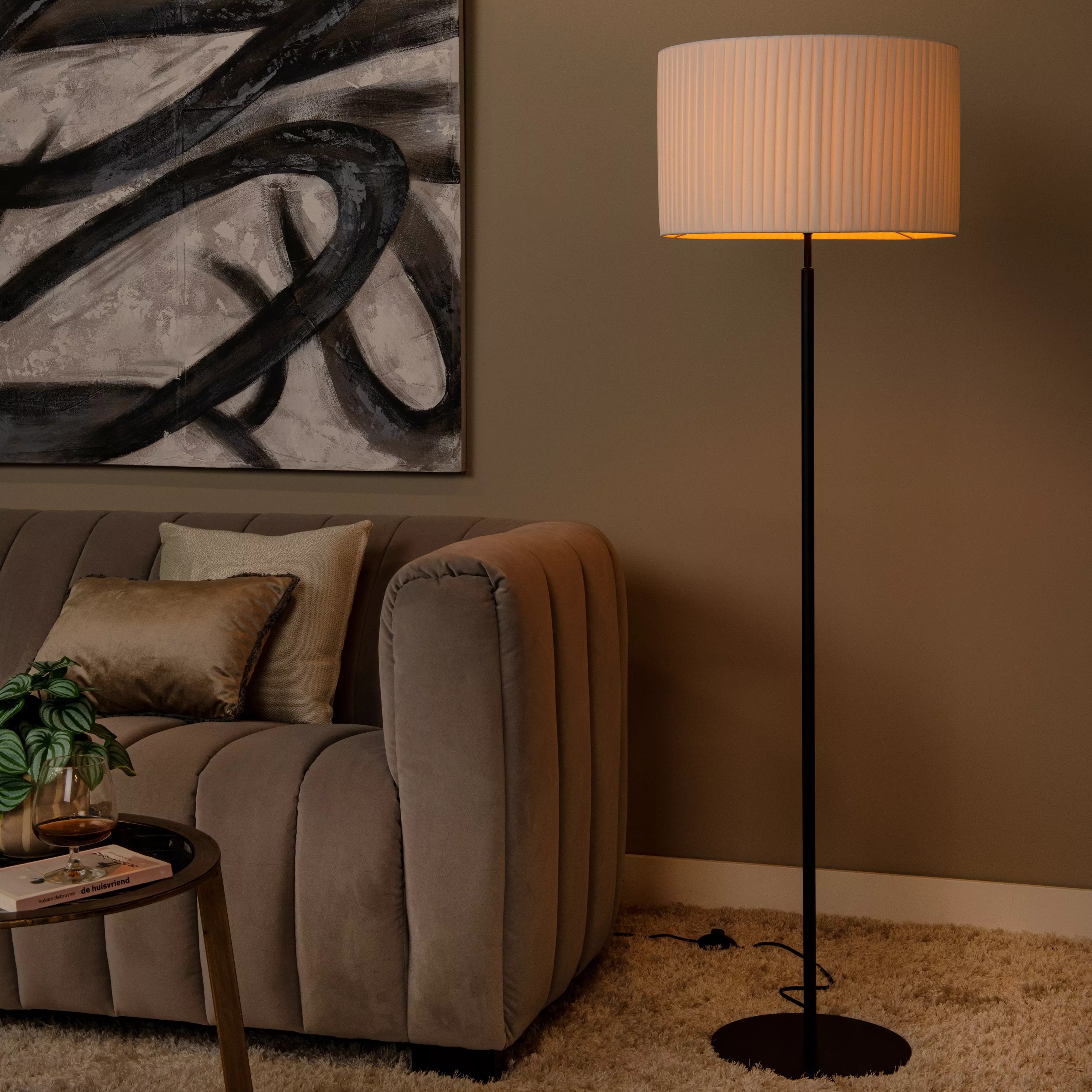 Lucide Fold - Stehleuchte - Ø 45 X 150 Cm - Weiß