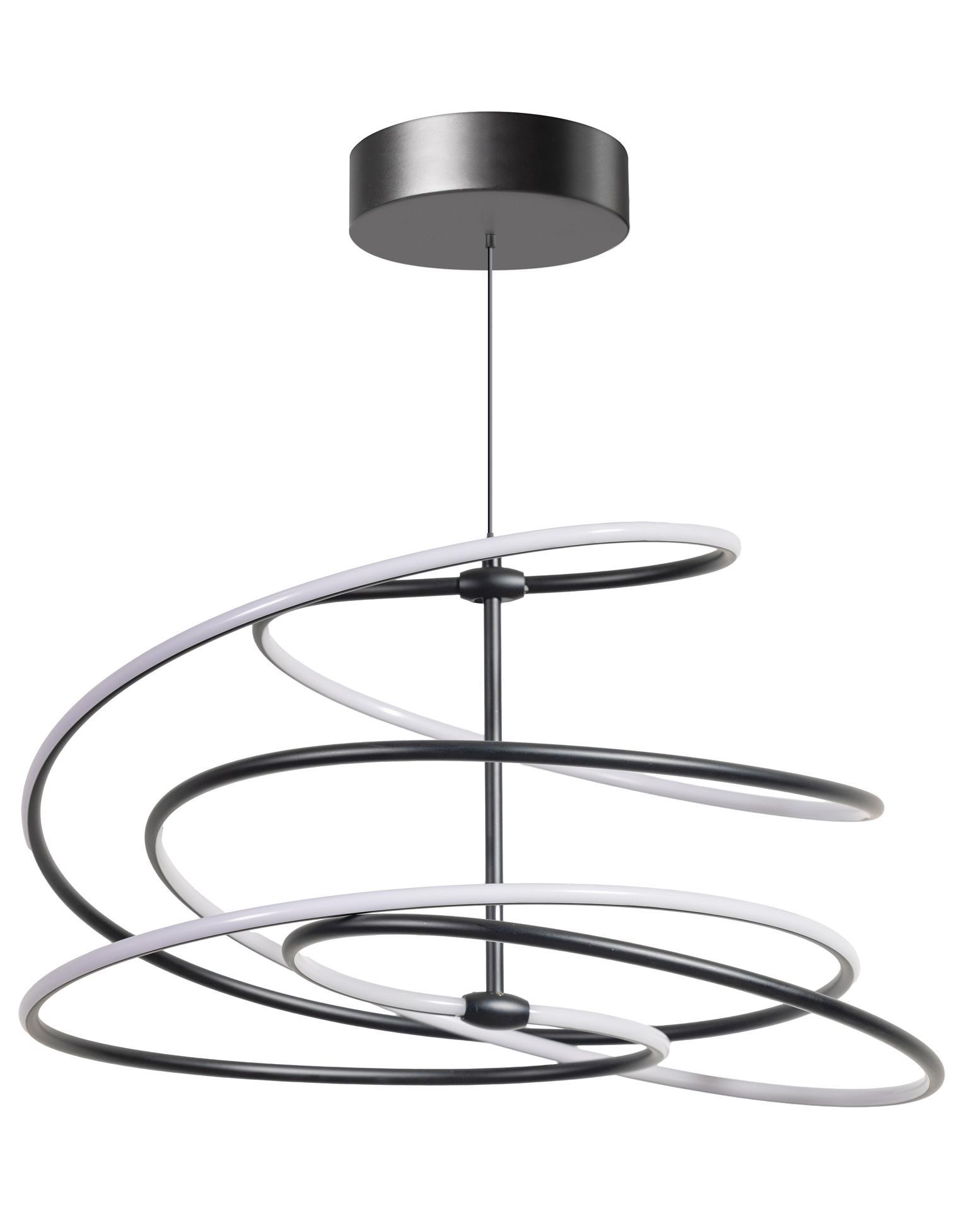Eth Slinger - Hängeleuchte - 52 X 197, 7 Cm - 3-stufig Dimmbar - 40W Led Inkl. - Schwarz