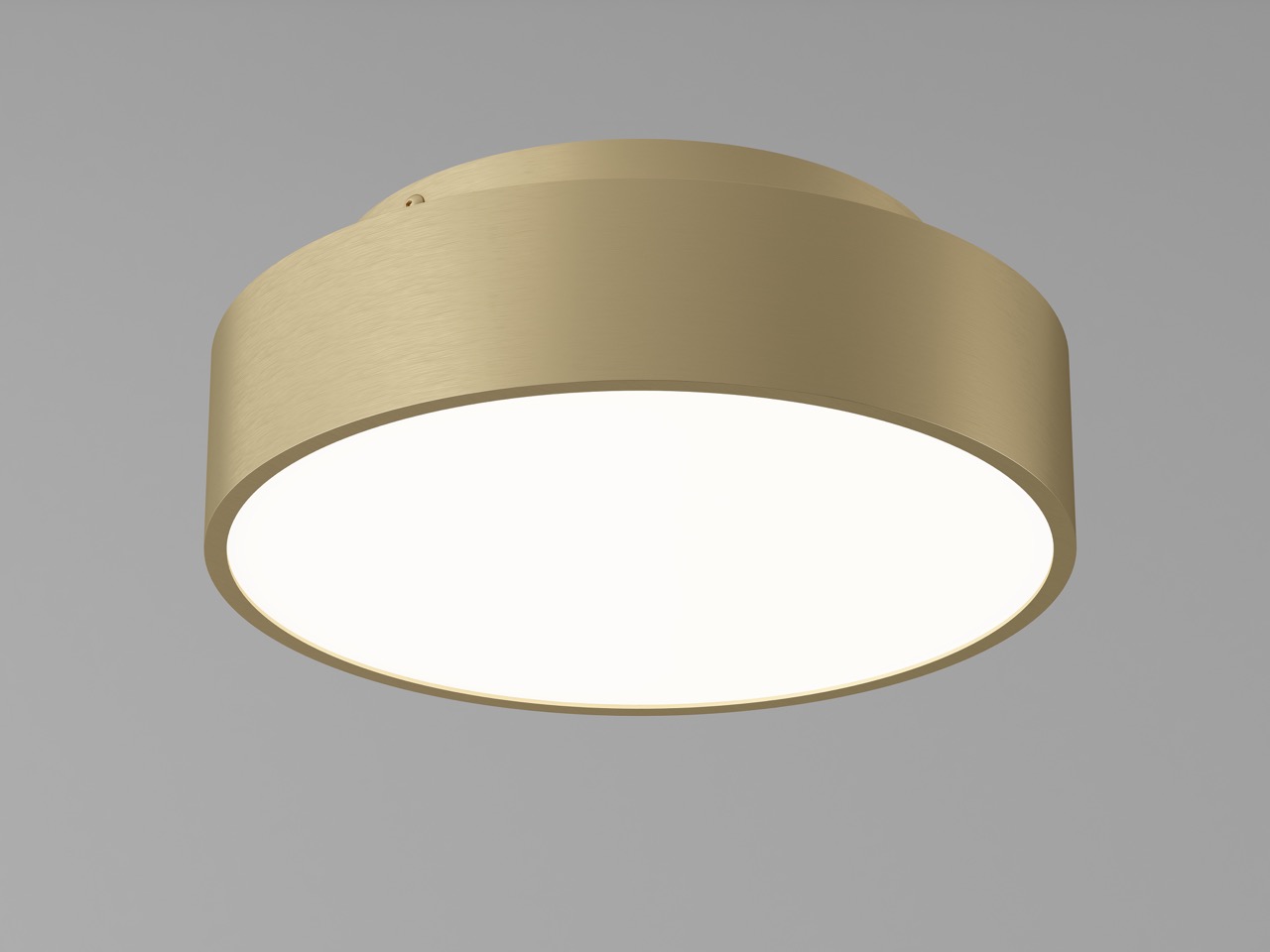 Artdelight Chicago - Deckenleuchte - Ø 25 x 9 cm - 19,5W dimmbare LED inkl - warm gold
