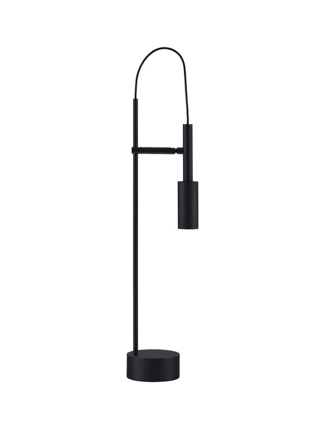 Nova Luce Joy - tischlampe mit schalter - Ø 10,5 x 54,5 cm - 7W LED inkl. - sand schwarz