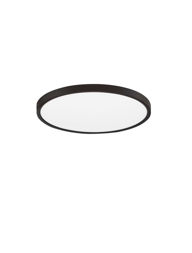 Nova Luce Dixie CCT - deckenleuchte - Ø 40 x 2,5 cm - 36W LED inkl. - sand schwarz
