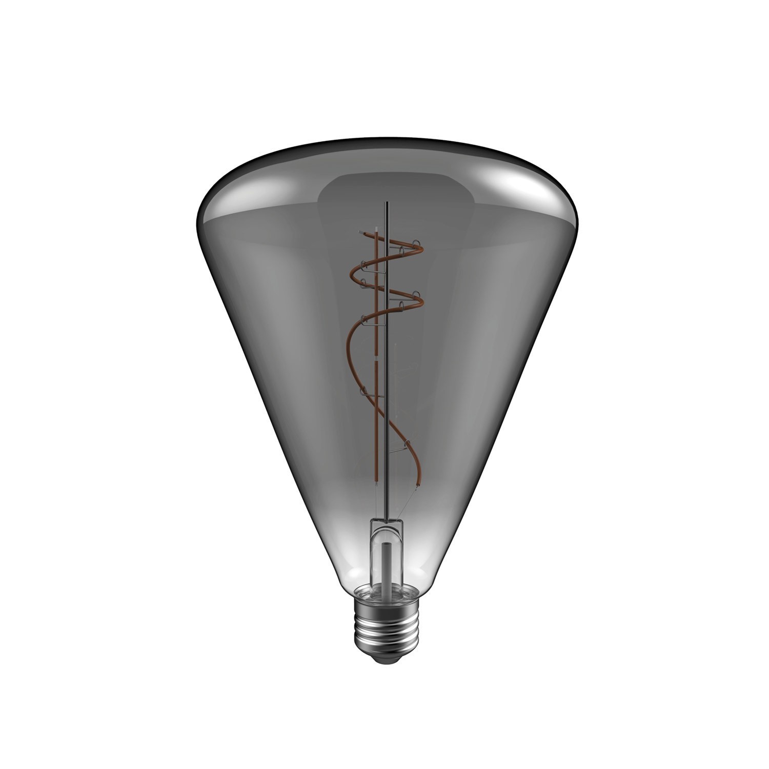 Daylight Italia LED-Lampe Cone - Ø 14 x 20 cm - E27 - 10W dimmbar - 1800K - geräuchert