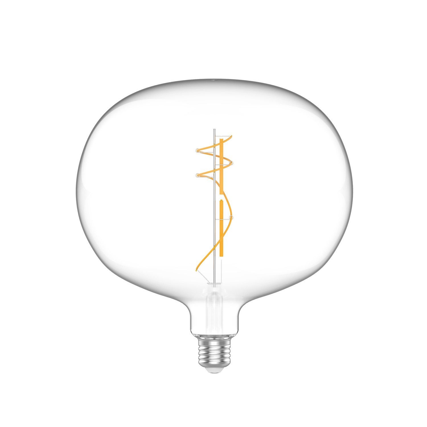 Daylight Italia LED-Lampe Ellipse - Ø 22 x 23,5 cm - E27 - 10W dimmbar - 2700K - transparent