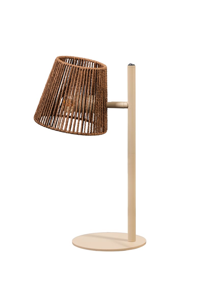 Eth Daan - Tischlampe - Ø 18 X 45 Cm - Sand