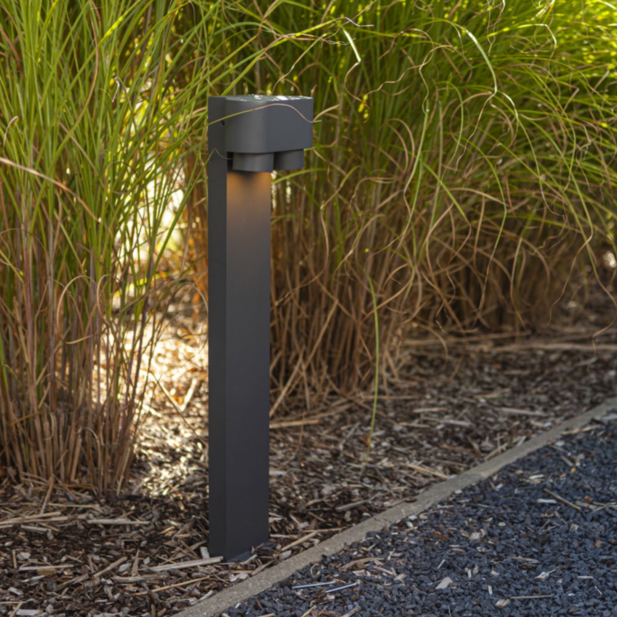 Lutec Cypress - Gartenpfosten - 13 X 17, 3 X 75 Cm - IP44 - Dunkelgrau