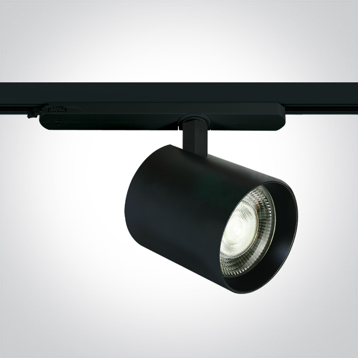One Light Cob Shop Range - Stromschienenstrahler - Ø 10 X 10 Cm - 20W/25W/30W/35W Led Inkl - Schwarz - Lichtfarbe Kaltweiß