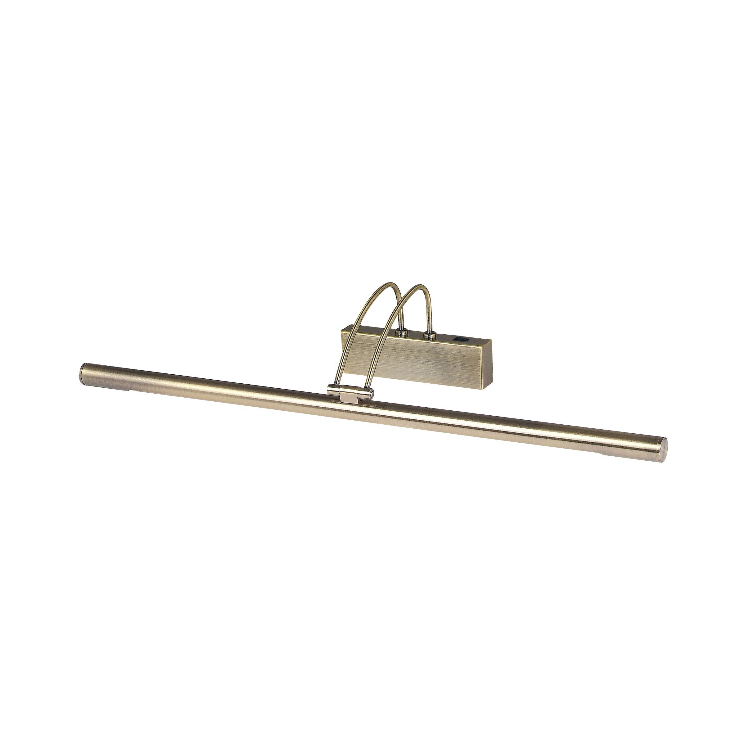 Searchlight Led Picture Lights - Wandleuchte Mit Schalter - 68 X 11, 5 Cm - 13W Led Inkl. - Messing Antik