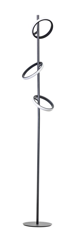Eth Jaimy - Stehleuchte - Ø 20 X 138 Cm - 18W Dimmbare Led Inkl. - Schwarz