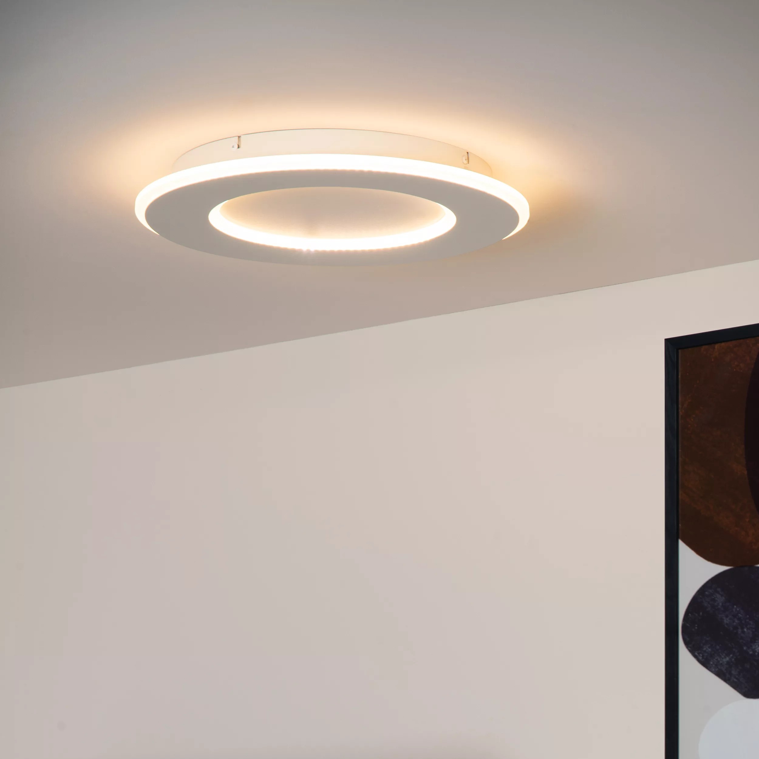 Lucide Axelle - Deckenleuchte - Ø 39, 6 X 4, 6 Cm - 24W Led Inkl - 3 StepDim - Weiß