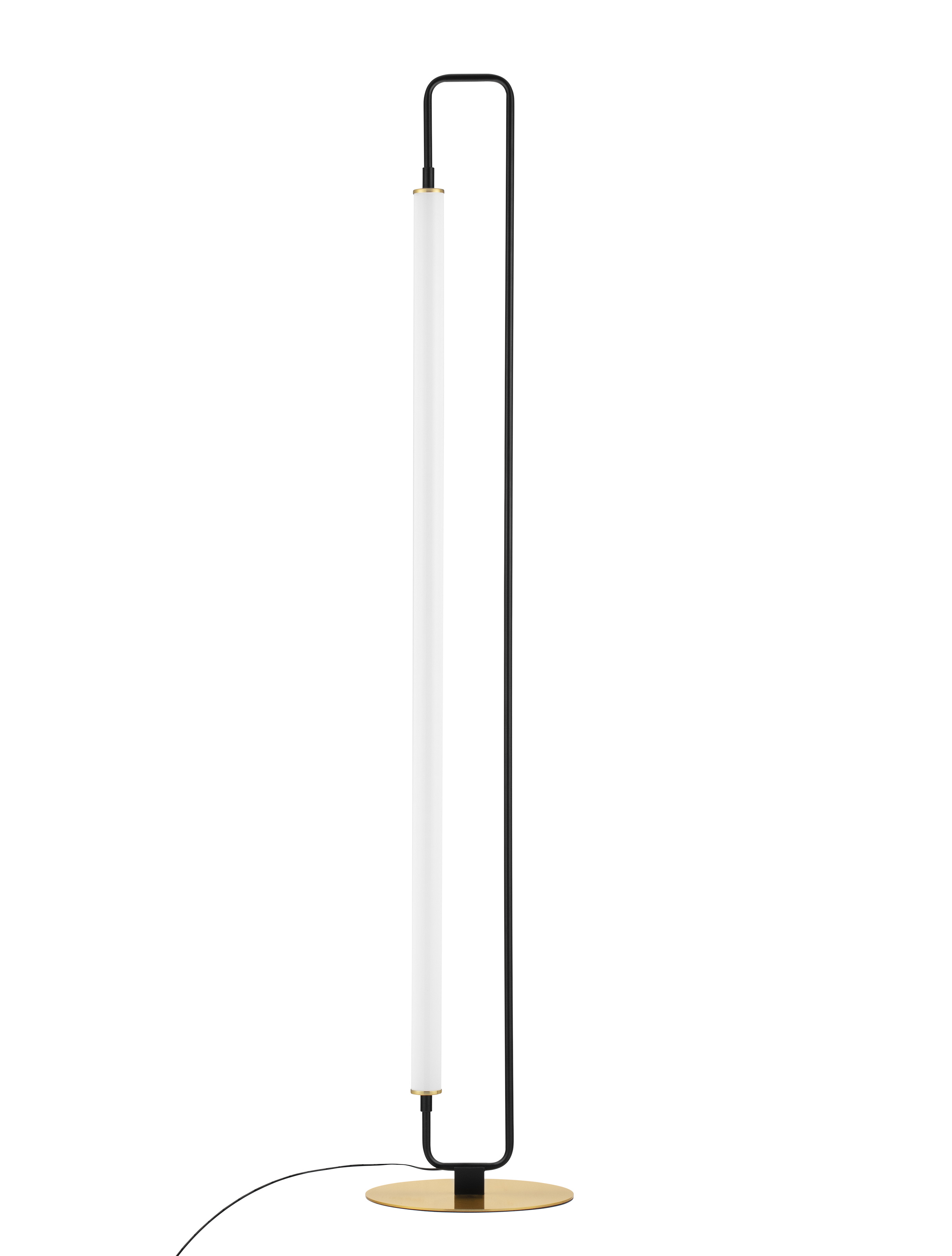 Nova Luce Wetro - Stehleuchte - 28 x 150 cm - 32W LED inkl. - matt schwarz und gold