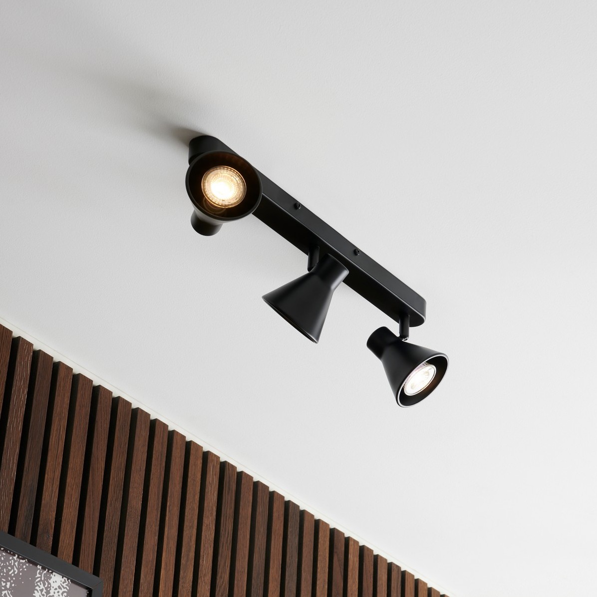 Nordlux Oak 9 - Aufbaustrahler 3L - 45 X 8, 6 Cm - Schwarz
