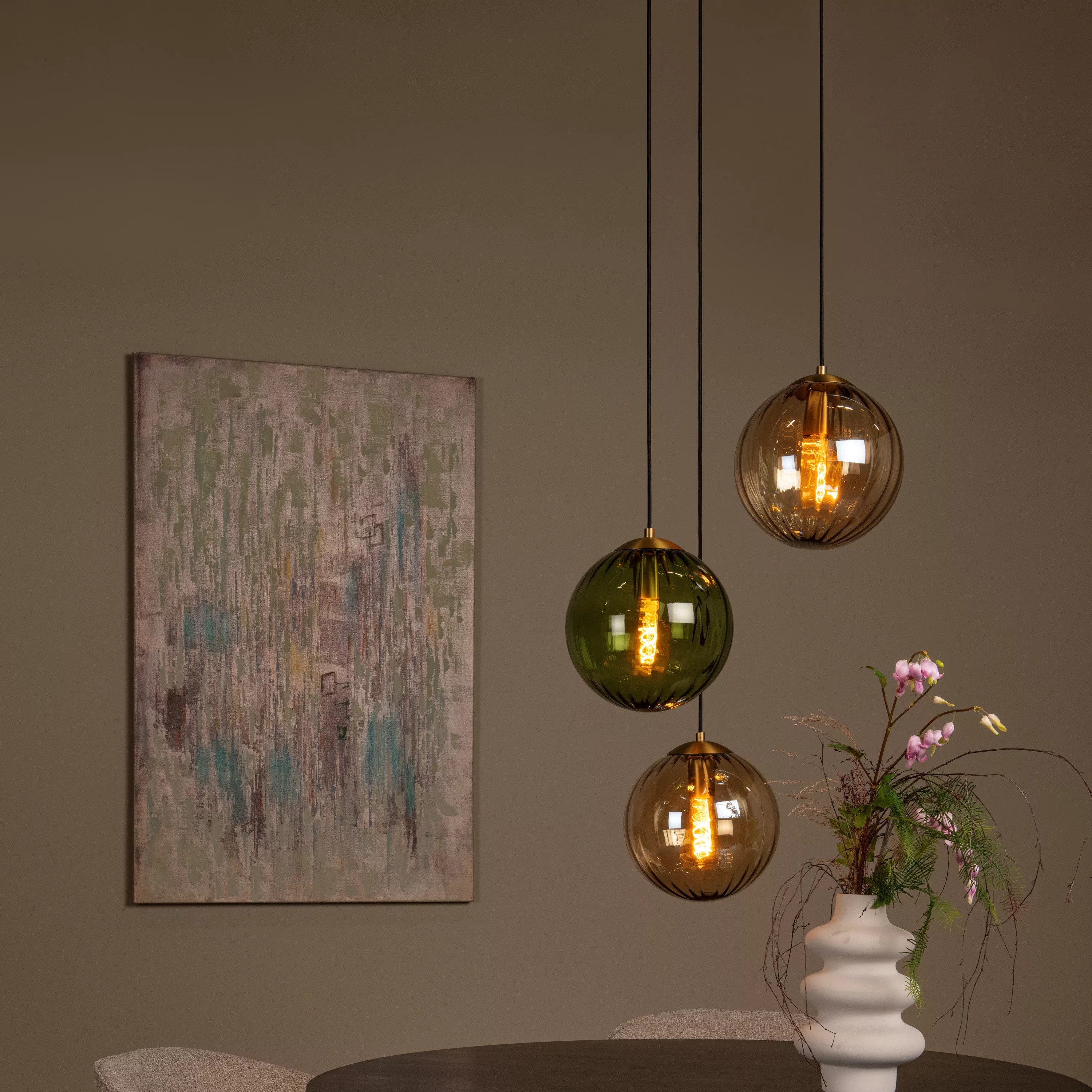 Lucide Monsaraz - Hängeleuchte - Ø 35 X 150 Cm - Mehrfarbig