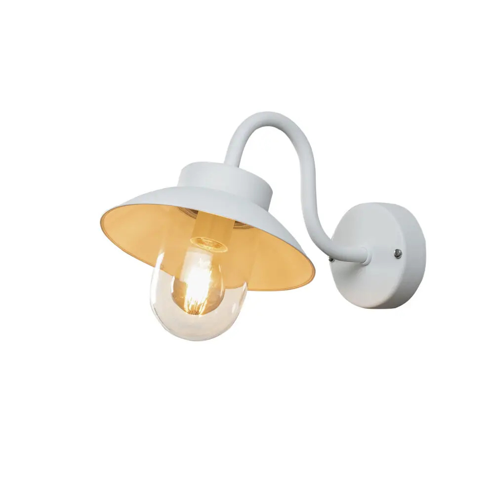Konstsmide Vega Mini - Außenwandleuchte - 22 X 36 X 24, 5 Cm - IP44 - Weiß
