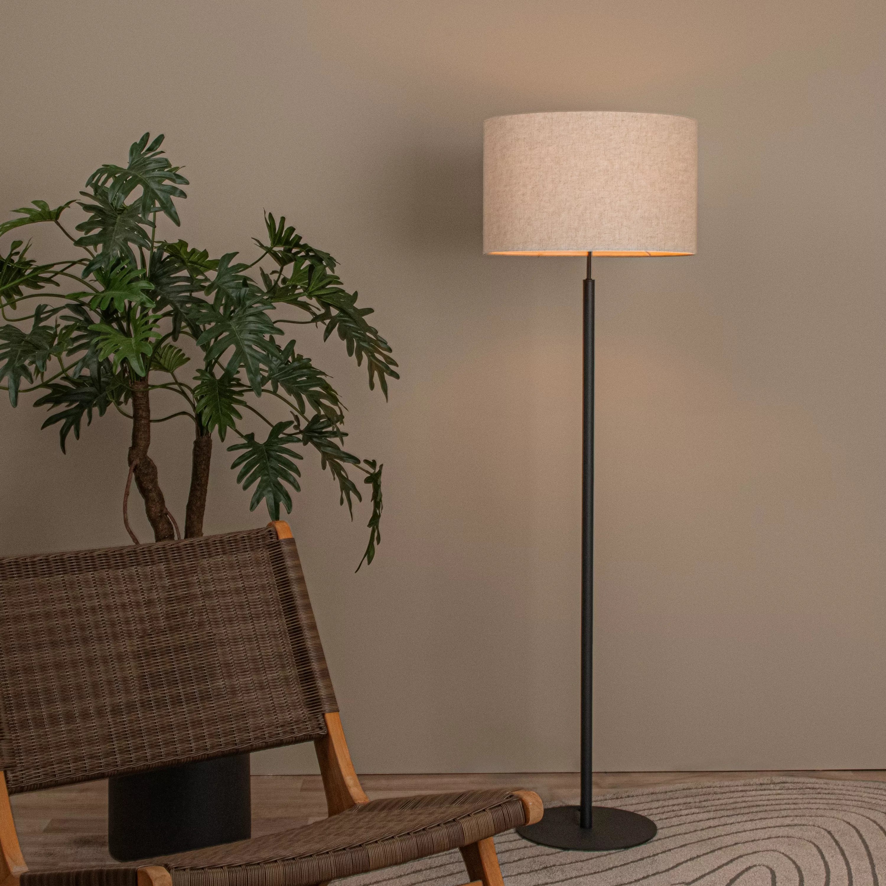 Lucide Maya - Stehleuchte - Ø 45 X 150 Cm - Beige
