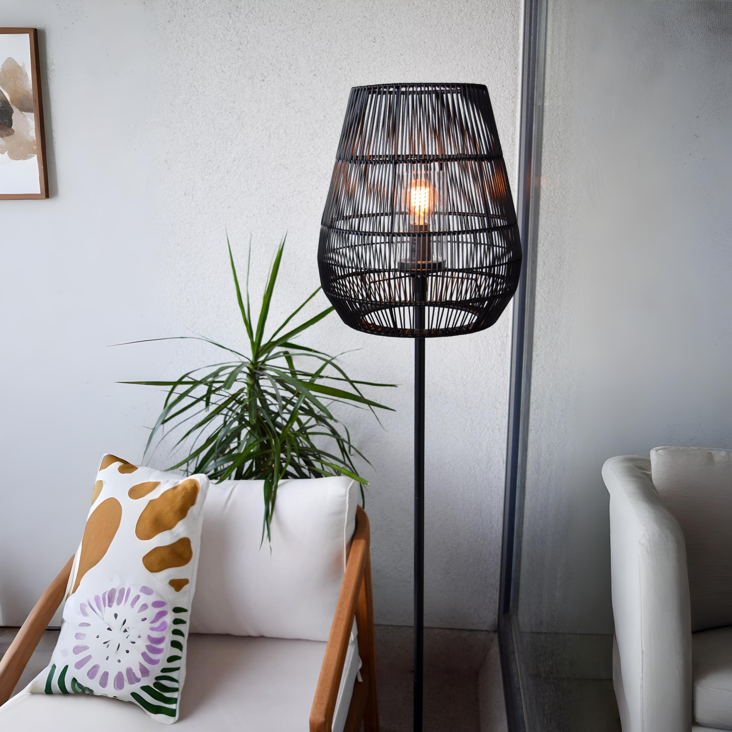 Lucide Nerida - Außen-Stehleuchte - Ø 35 X 154 Cm - IP44 - Schwarz