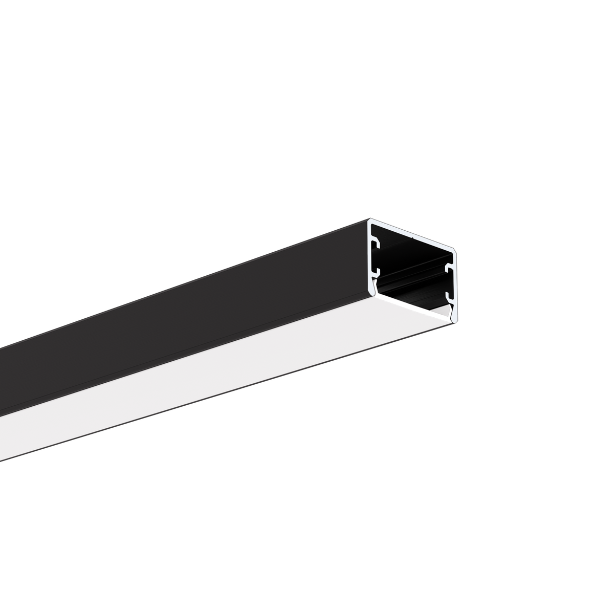 Klus Glaza-ll - LED-Profil - 2,62 x 1,62 cm - schwarz