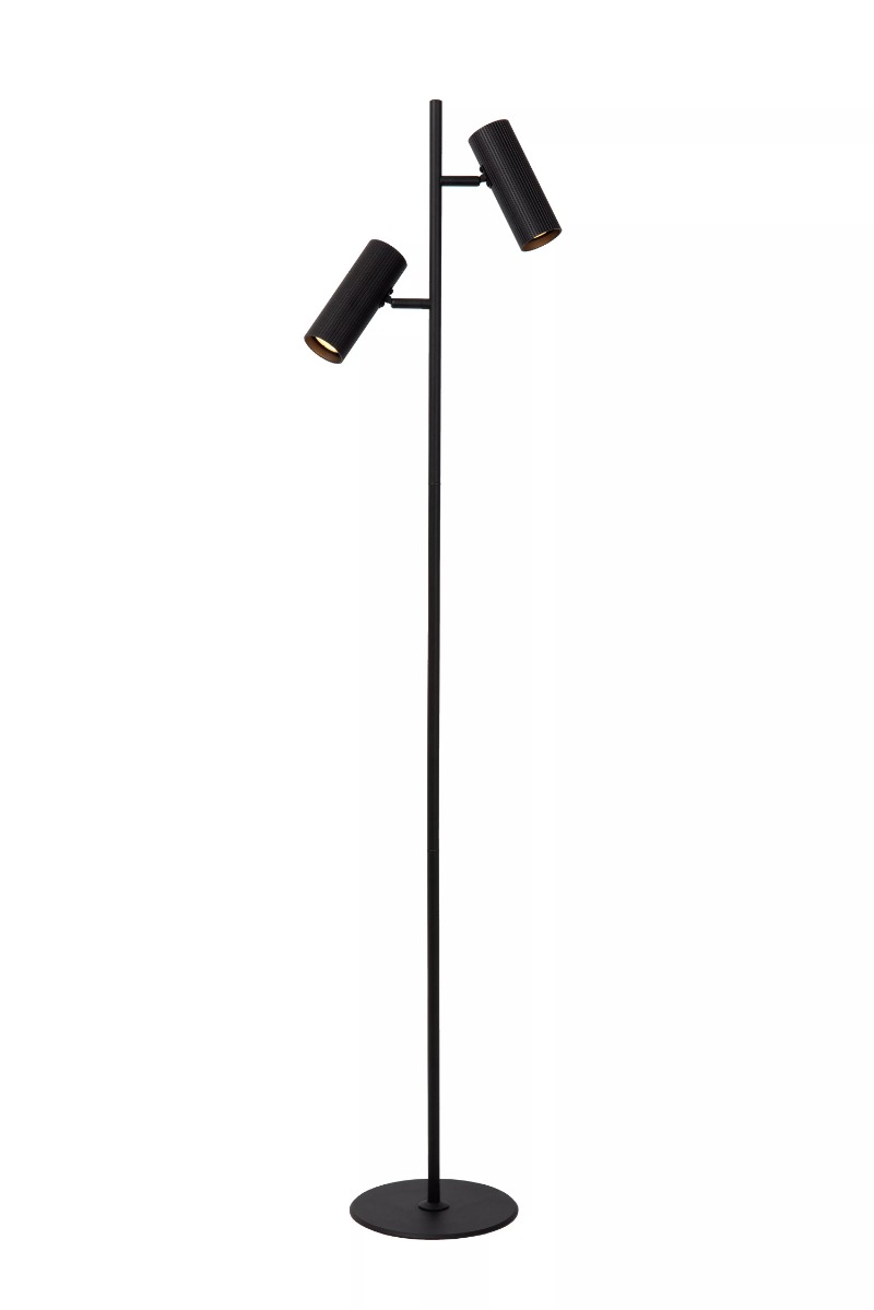 Lucide Clubs - Stehleuchte - Ø 22 X 140 Cm - Schwarz
