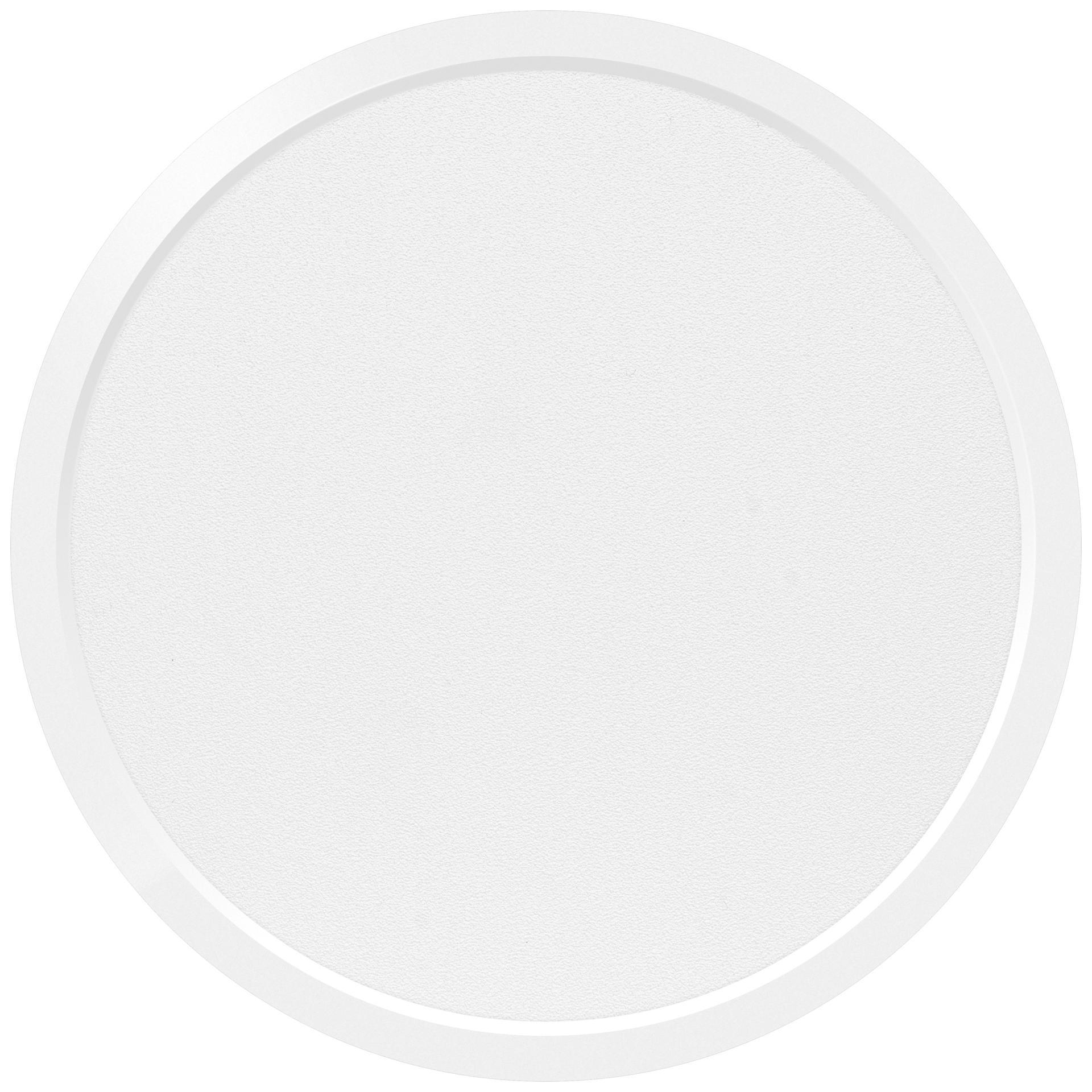 Eth Ruby - Deckenleuchte - Ø 30 X 2, 4 Cm - 3-Stufen Dimmbare - 24W Led Inkl. - IP44 - Weiß