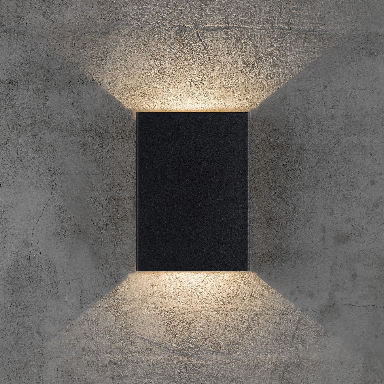 Nordlux Fold - Außenwandleuchte - 14, 8 X 5 X 21 Cm - 2 X 3, 5W Led Inc. - IP54 - Schwarz