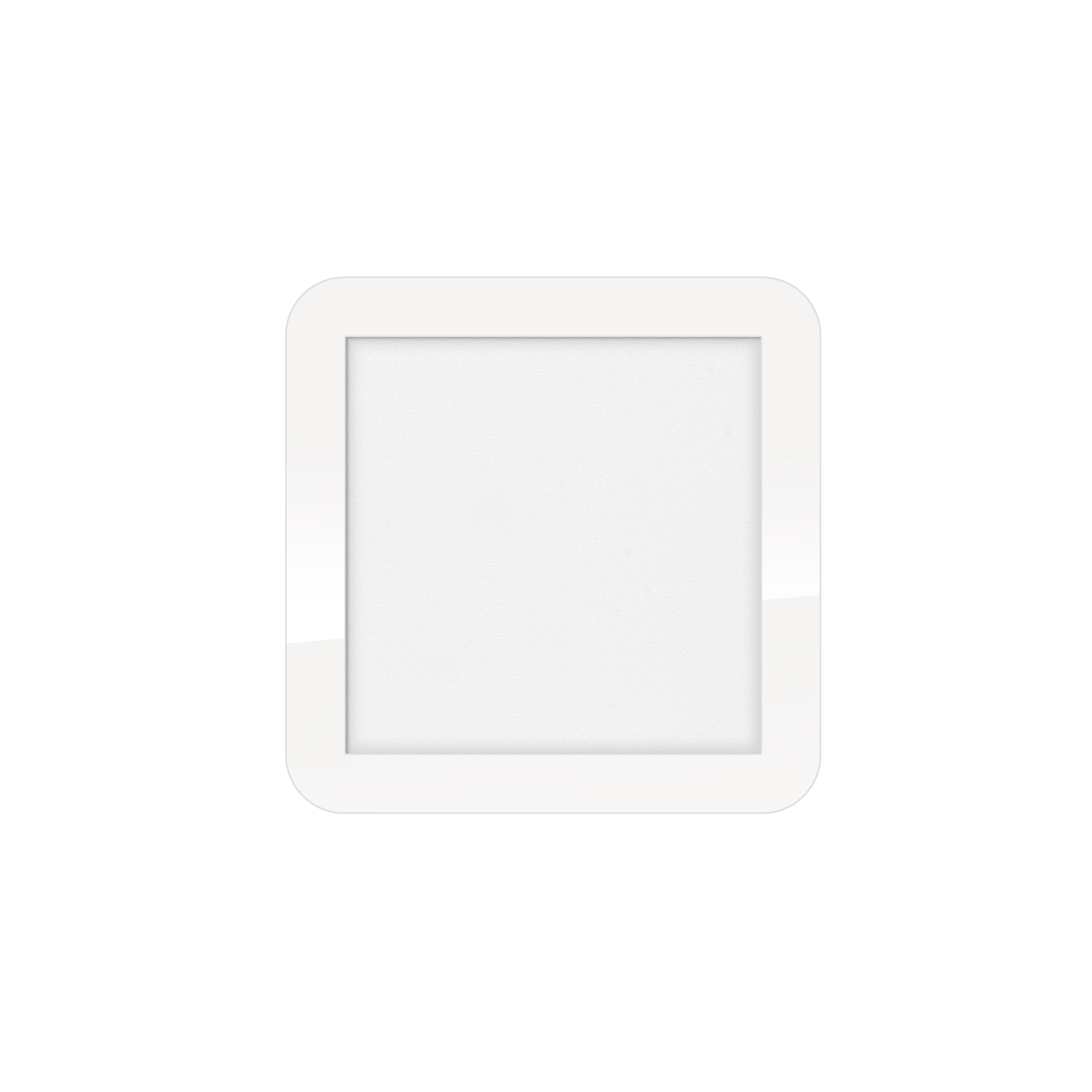 Eth Anne Square - Deckenleuchte - 22, 5 X 2, 7 X 22, 5 Cm - 3-stufig Dimmbar - 12W Led Inkl. - IP44 - Weiß