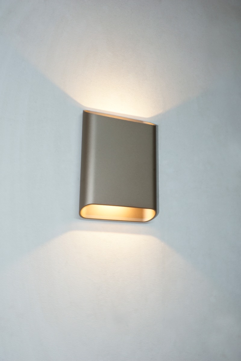 Artdelight Diaz Large - Wandleuchte - 4 X 14, 5 X 20 Cm - 2 X 6W Led Inkl. - IP65 - Champagner