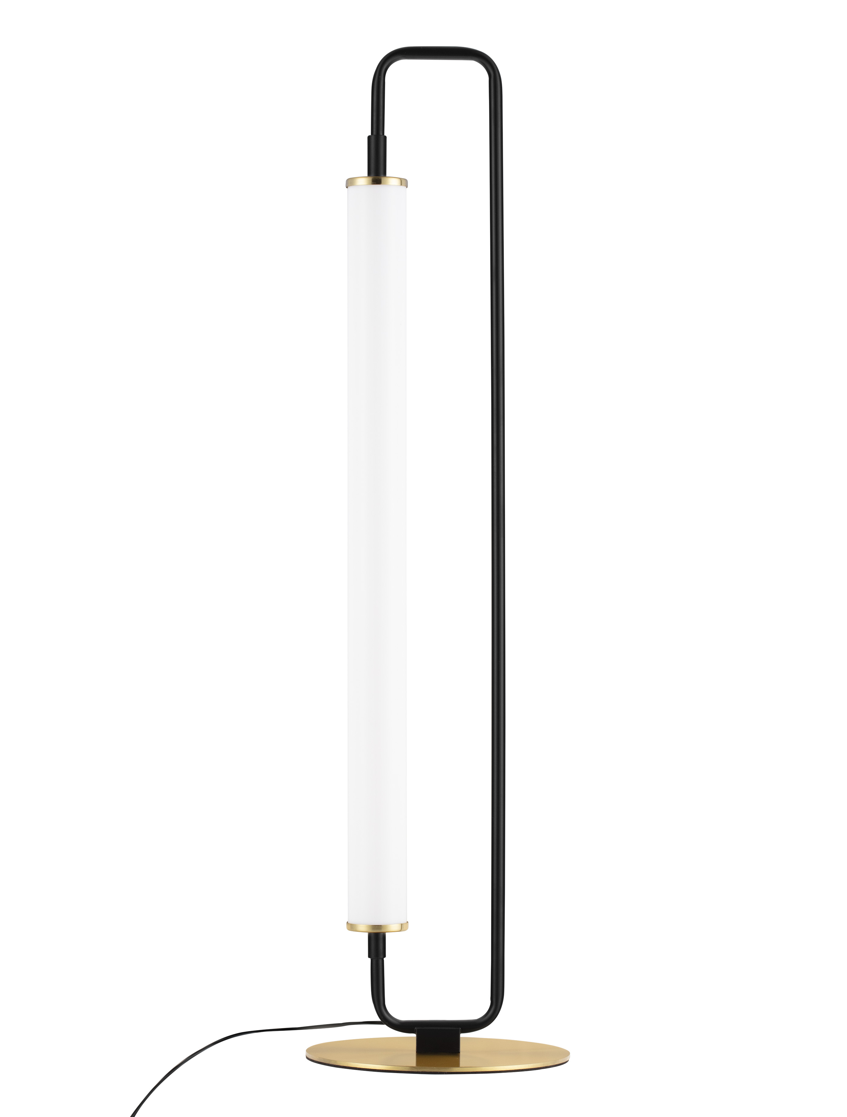 Nova Luce Wetro - Tischleuchte - 18 x 67,5 cm - 20W LED inkl. - matt schwarz und gold