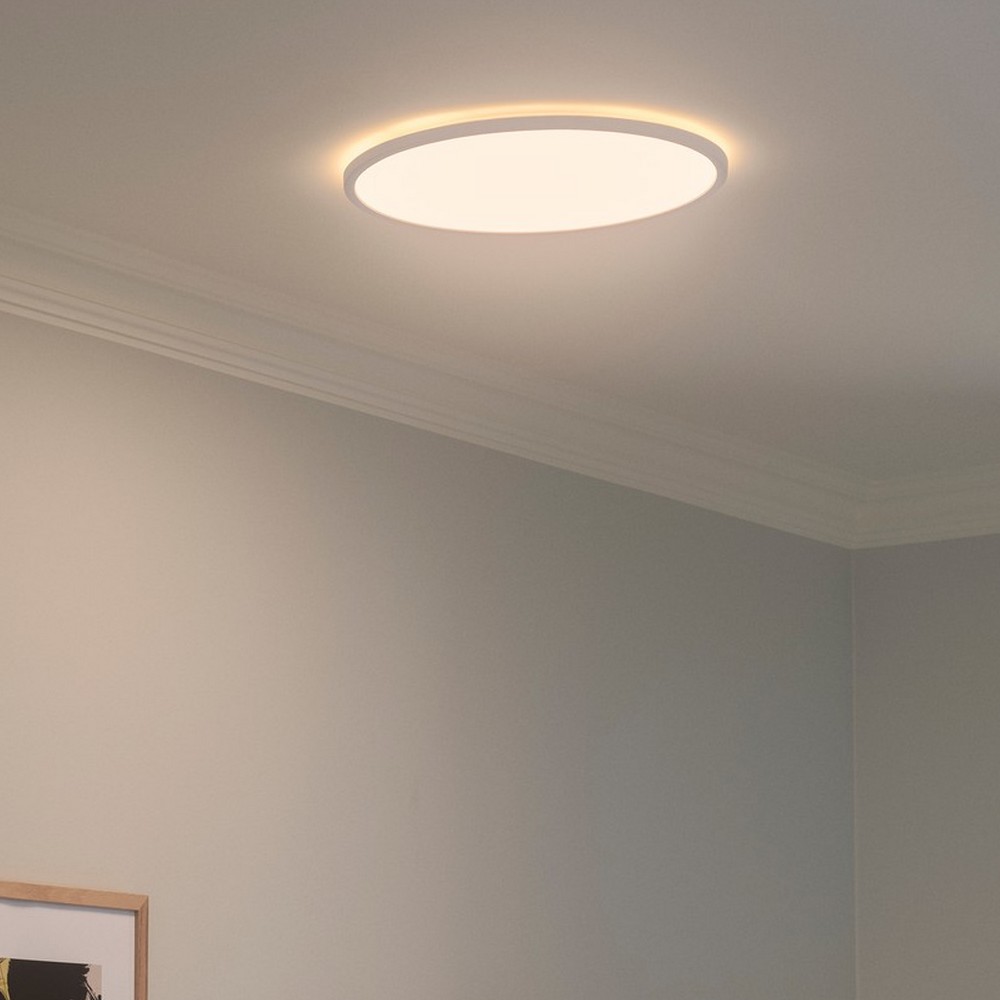 Nordlux Oja - Deckenleuchte - Ø 42, 4 X 2, 3 Cm - 19W Led Inkl. (3000K/4000K) - Weiß