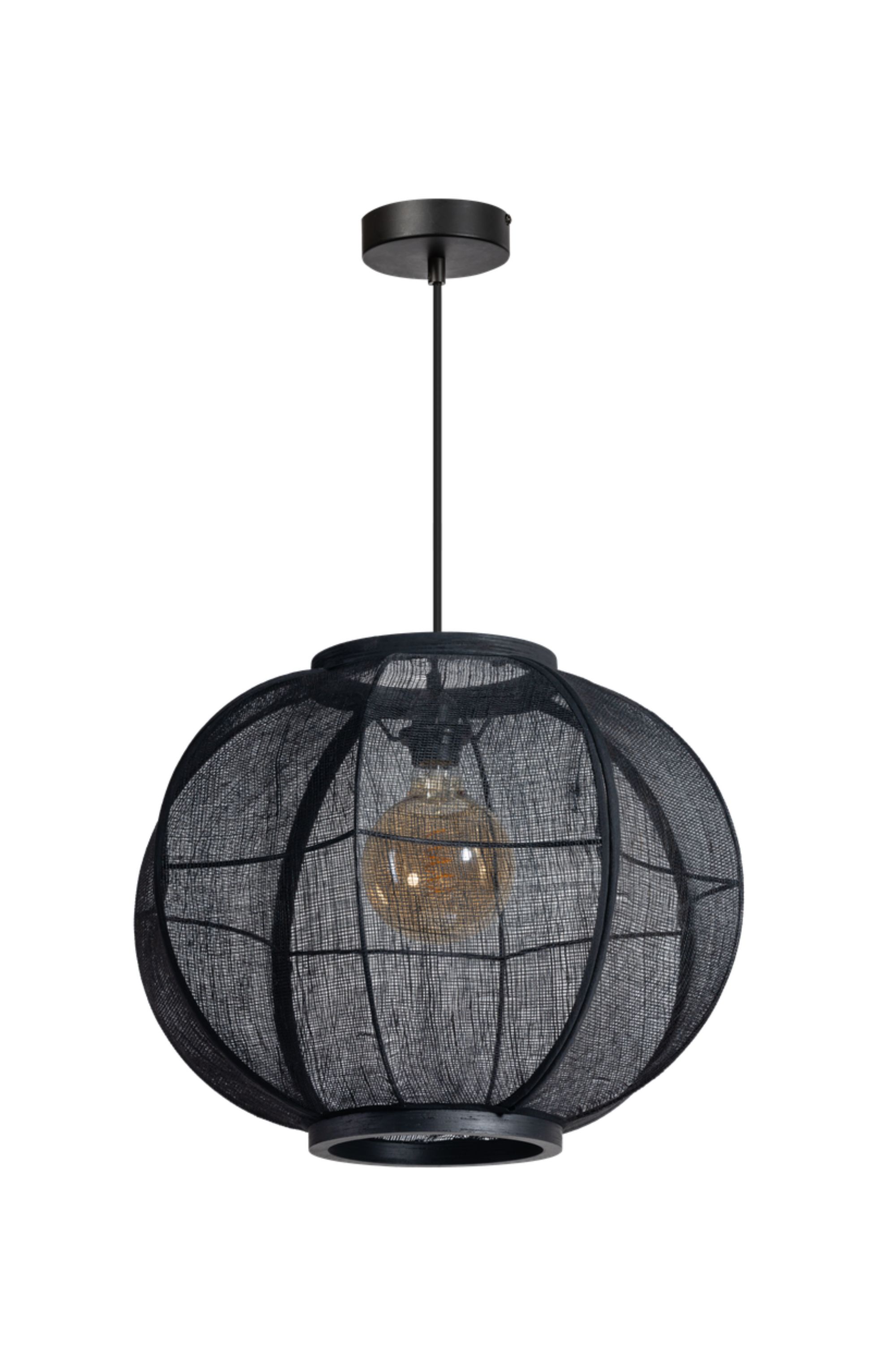Eth Fabric – Hängelampe – Ø 48 X 300 Cm – Schwarz