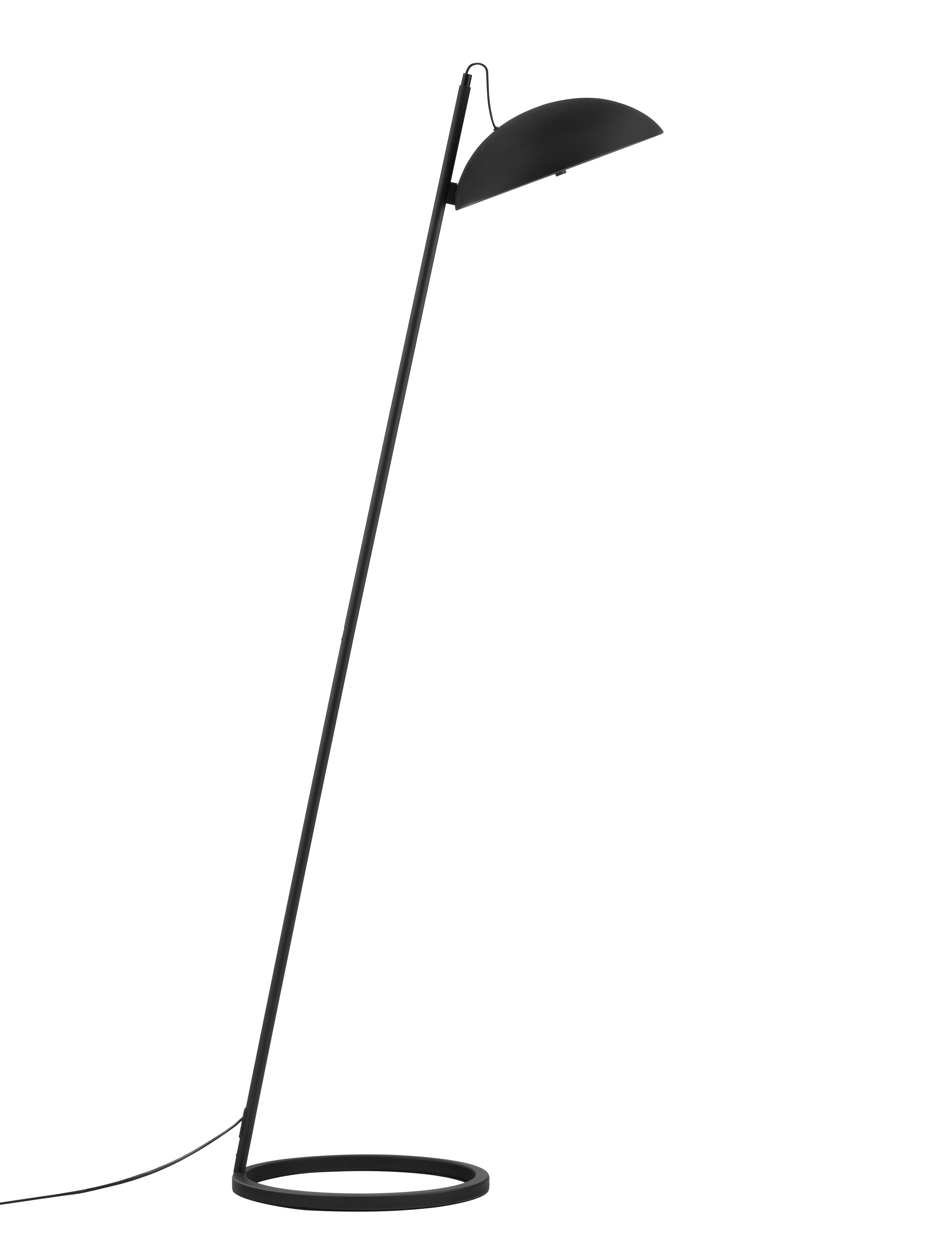Nova Luce Flute - Stehleuchte - Ø 30 x 153 x 55 cm - 30W dimmbar LED inkl. - Sand schwarz