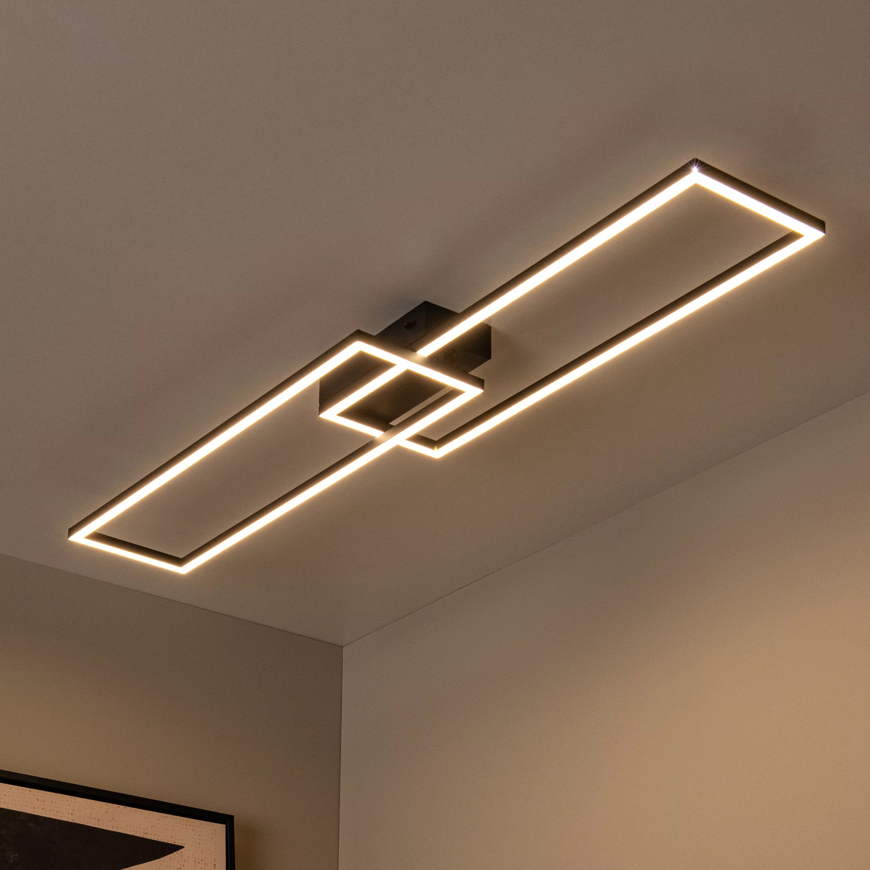 Lucide Arianne - Deckenleuchte - 22 X 93 Cm - 23W Led Inkl. - Einstellbare Lichtfarbe - Schwarz