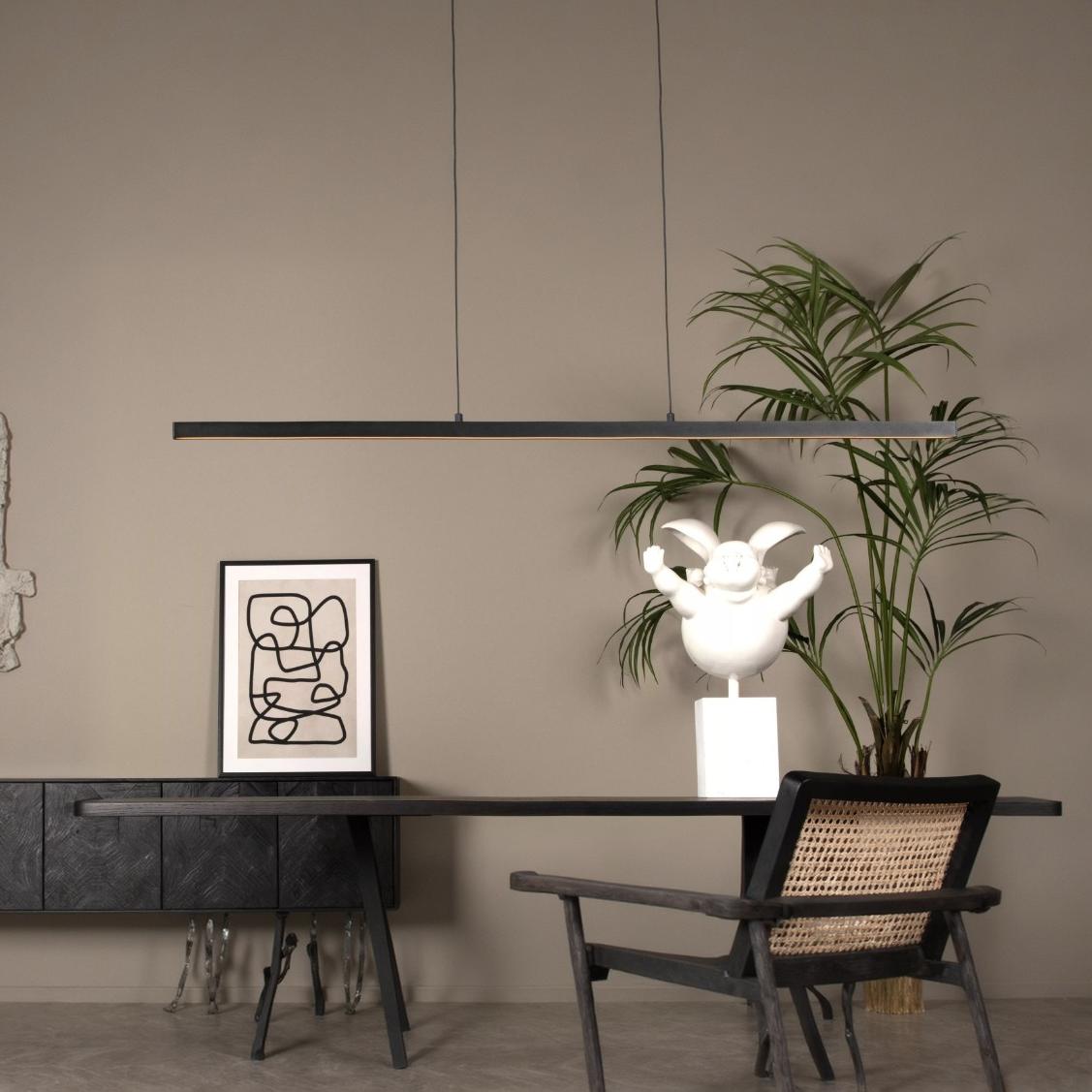 Lucide Sigma - Pendelleuchte - 147, 7 X 8, 2 X 150 Cm - 36W Dimmbare Led Inkl - Schwarz