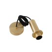 Artdelight Pipe - Pendelleuchte mit Eisenkabel - Ø 10 x 168 cm - matt gold