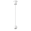 Artdelight Miami - pendelleuchte - Ø 10 x 218 cm - 10,8W dimmbares LED inkl. - weiß