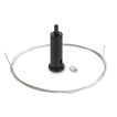 KLUS RG-1 - Montageset inklusive Kabel 100cm - schwarz