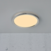 Nordlux Oja - Deckenleuchte für Badezimmer - Ø 30 x 2,5 cm - 3 Stufen Moodmaker SceneSelect Funktion (3000K-4000K) - 14,5W LED inkl. - IP54 - Chrom