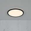 Nordlux Oja - Deckenleuchte für Badezimmer - Ø 29,4 x 2,3 cm - 3 Stufen Moodmaker SceneSelect Funktion (3000K-4000K) - 14,5W LED inkl. - IP54 - schwarz