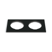 ONE Light - quadratischer dekorativer Doppelsockel - 10105H - schwarz