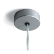 ONE Light - runde Deckenrosette - Ø 8 x 2,5 cm - grau