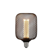 Searchlight Drahtgeflecht-Effektkugel - Ø 12 x 18,5 cm - E27 - 4,5W dimmbar - 2700K - schwarz