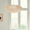 Nordlux Villo - Papierlampenschirm ohne Pendel - Ø 60 x 24 cm - beige
