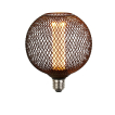 Searchlight Drahtgeflecht-Effektkugel - Ø 14 x 16 cm - E27 - 4,5W dimmbar - 2700K - schwarz