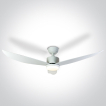 ONE Light White Body - Deckenventilator mit Licht und Fernbedienung - Ø 132 x 35 cm - 22W LED inkl. - weiß