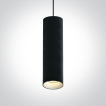 ONE Light Cylinder - Hängeleuchte - Ø 7,5 x 240 cm - schwarz