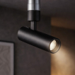 Nova Luce Imagine - Aufbaustrahler - Ø 4 x 11 cm - 6W LED inkl. - schwarz