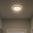 Nordlux Oja - Deckenleuchte - Ø 29,4 x 2,3 cm - 15W LED inkl. (3000K/4000K) - schwarz