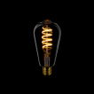 ETH Edison Spiral LED Glühfaden ST64 - E27 - 3 Stufen dimmbar - 7W - 2200K - gold