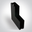 ONE Light Magnetschienensystem MIDI - vertikales Aufputz-Winkelprofil - 11 x 2,7 x 5,5 cm - schwarz