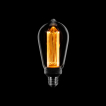 ETH Edison LED Glühfaden ST64 - E27 - 3 Stufen dimmbar - 5W - 1800K - geräuchertes Titanium