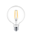 Century Italia LED-Glühlampe - Ø 9,5 x 14 cm - E27 - 8W nicht dimmbar - 2700K - transparent