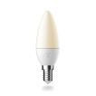 Nordlux Smart LED-Glühbirne - intelligente Beleuchtung - Ø 3,5 x 10,7 cm - E14 - 4,7W - Dimmfunktion und einstellbare Lichtfarbe per App - weiß